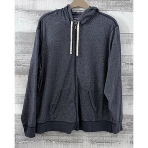 Sonoma Good For Life  Full Zip Jacket Hooded Lightweight Men’s 4XB Heather Navy